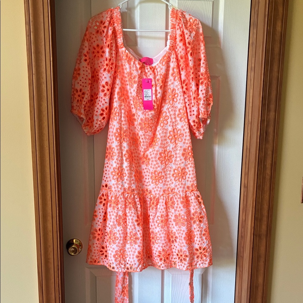 Lilly Pulitzer Coral Floral Mini Dress